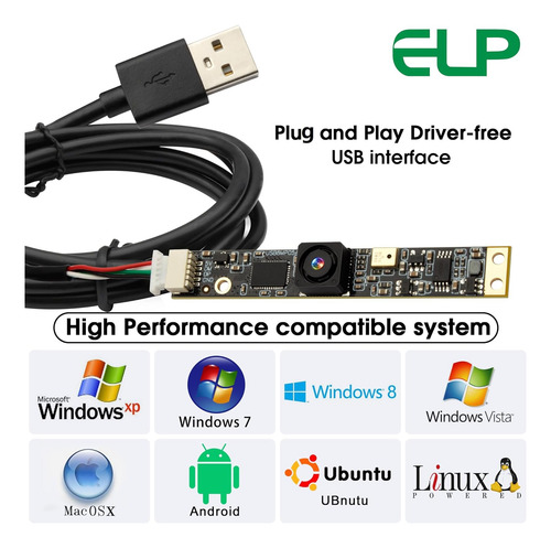 Módulo De Cámara Usb De 8 Mp Con Micrófono Cámara De Pc 4k P