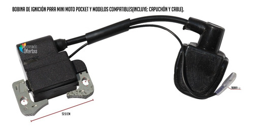 Bobina De Ignición Universal Pocket Mini Moto Cuatrimot 49cc