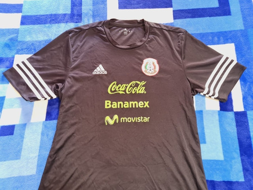 Mexico Practica Camiseta Jersey Futbol Seleccion Negra Joya