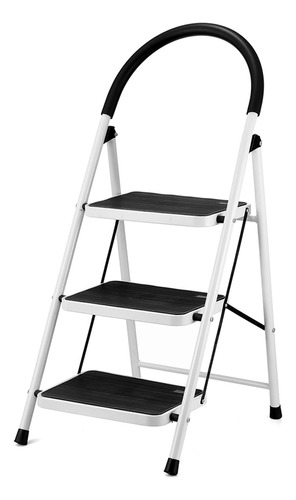 Dinaza Escalera Plegable 3 Escalon Pedal Antideslizante Pata