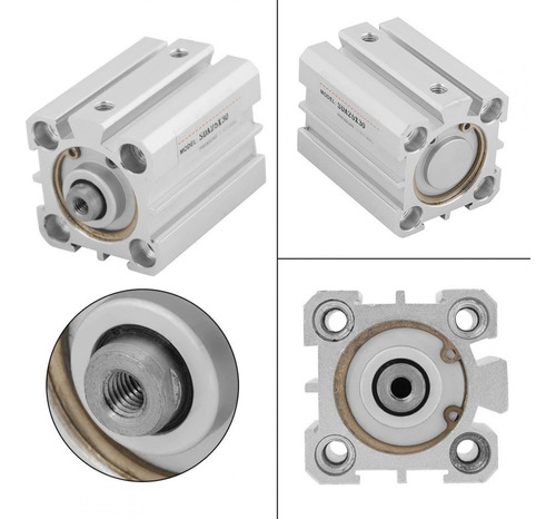 Cilindro Neumático De Aire De Doble Efecto Compacto