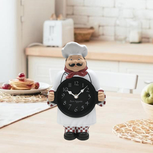 Reloj De Pared De Chef, Escultura De Pared Creativa, Reloj
