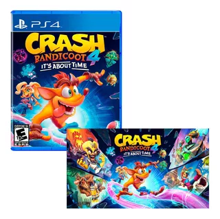 Crash Bandicoot 4 It's About Time + Poster Playstation 4