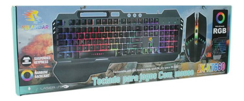 Kit Gamer Teclado Con Mouse Rgb + Audífono Rgb