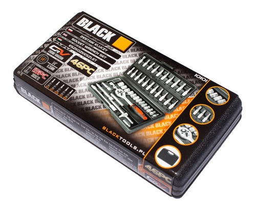 Caja Set Juego De Tubos 1/4 46 Piezas Torx Allen Ph Crique