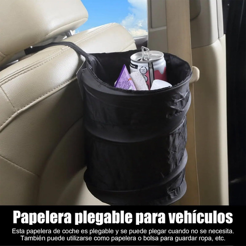 Bote Basura Con Tapa De Bolsa, 2 Pcs De Bote Basura Plegable