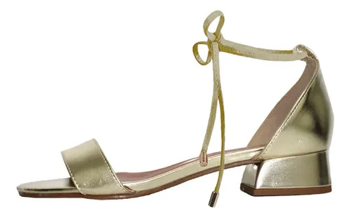 Sandalia salto grosso 3 cm sales