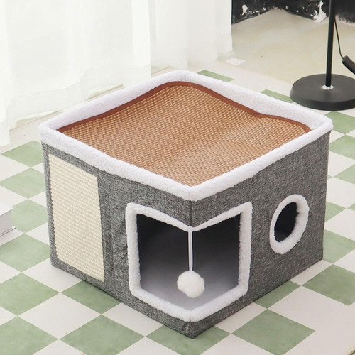 Casa Para Gatos Con Pelota, Para Gatos Pequeños