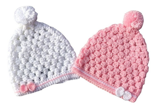 Gorro Tejido Abrigo Pompon Bebe Invierno