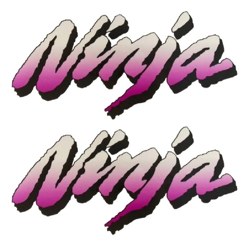 Emblema Adesivo Rabeta Tanque Kawasaki Ninja Par Kw-nin06