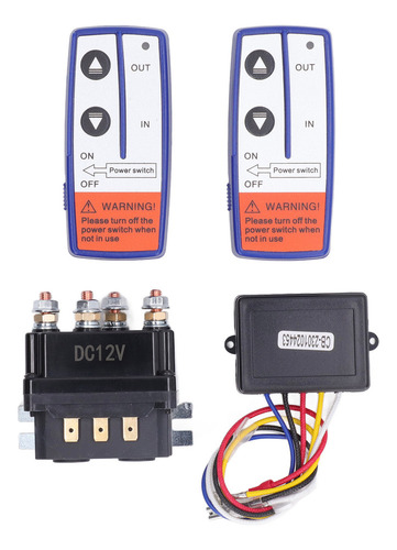 12v 250a Winch Relay Kit With Remote Control Relay