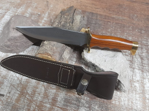 Imagen 2 de 6 de Cuchillo Aitor Bowie Junior Hoja 18.5cm Mango Madera Olivo