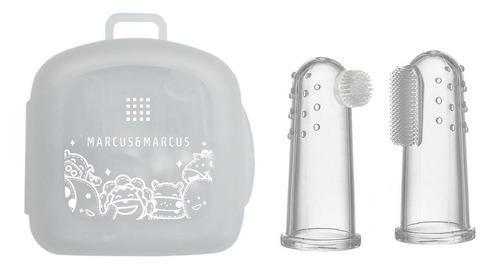 Kit 2 Dedeiras De Silicone Massageadora Para Bebês - Marcus
