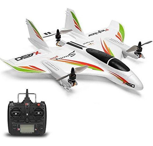 Goolrc Wltoys Xk X450 Rc Avión, 2.4g 6ch Rc Planeador Avión 