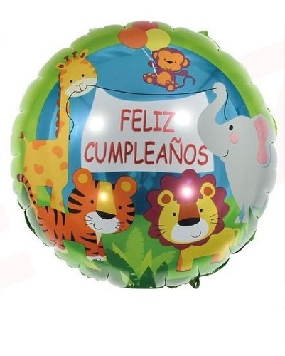 Docena Globos Aluminio Para Niño Feliz Cumpleaños 18´´o 45cm