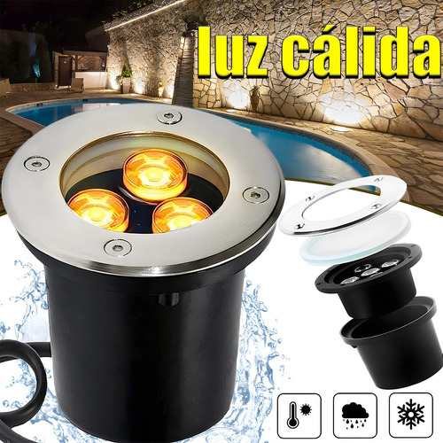 Spot Empotrable Para Piso Exterior Led Impermeable