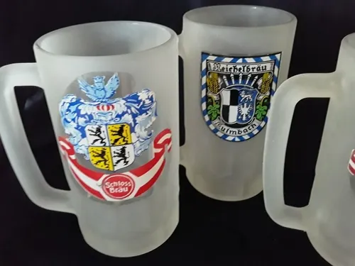 Jarras Cerveceras De Vidrio. Cc. (Usado)