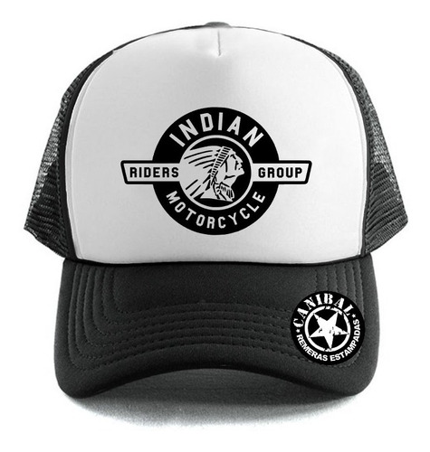 Gorras Trucker Motorcycles Indian Logo Remeras Canibal