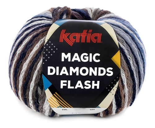 Lana Katia Magic Diamonds X 100 Grs 70% Lana 20% Acrilico