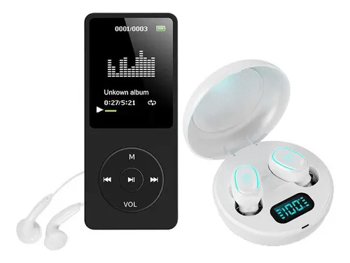 Mp3 con cascos inalambricos hot sale
