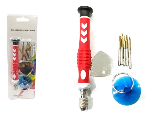 Kit Destornilladores 5 En 1 Gold Serie Screwdriver P/celular