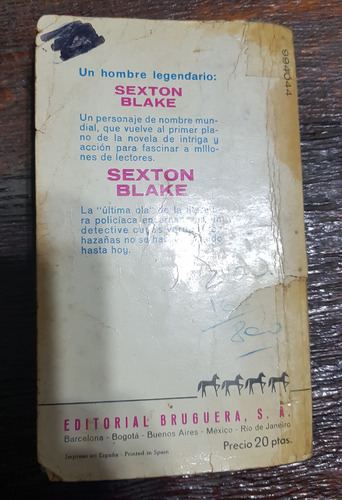 Libro Sexton Blake - Abrazado Al Rencor - Wilfred Mcneilly (Usado)