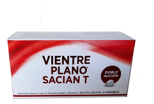 Imagen 2 de 5 de Vientre Plano Saciant X 30 Comprimidos. Directo De Fábrica.