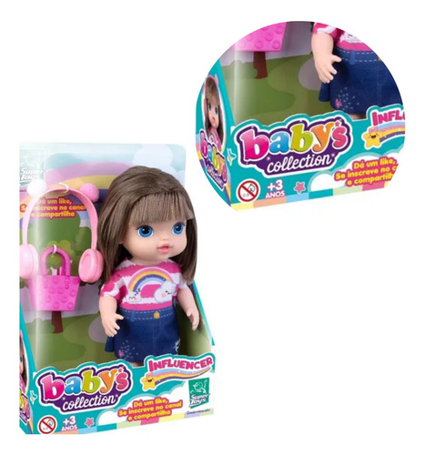 Imagem 5 de 7 de Boneca Babys Colletction Influencer Super Toys 475