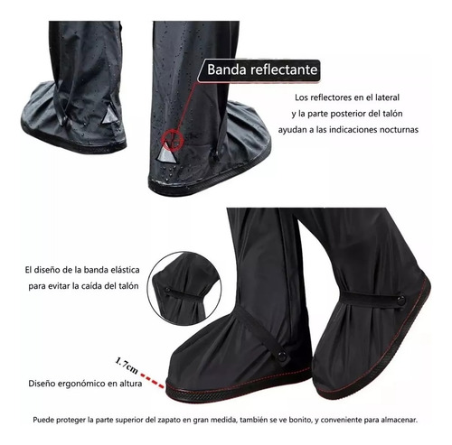Polaina Trekking Impermeable Cubre Botas Lluvia Cubre Zapato