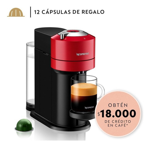 Cafetera Nespresso Vertuo Next Cherry Red