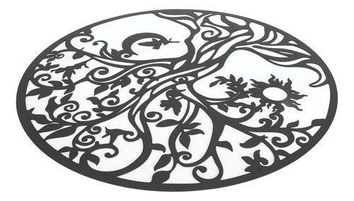 Arte De Pared De Metal Para Colgar Con Forma De Árbol De La