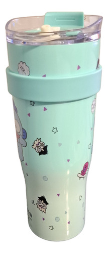 Vaso Termico Animado Sanrio Pochacco Hangyodon Kuromi Aqua Hangyodon