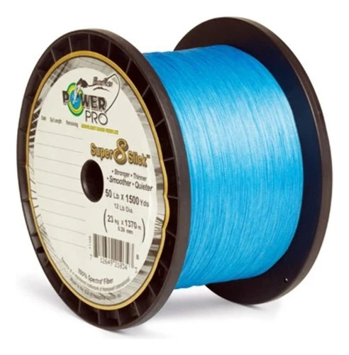 Powerpro Super Slick V2 8 Hilo Trenzado Linea Azul Verde