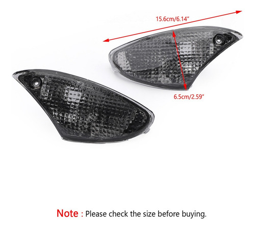 Lente Señal Giro Delantero Humo Para Bmw K1200s Para Bmw