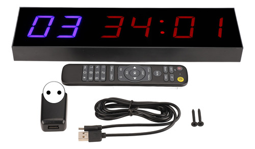Sport Timer Gym Interval 6 Bit Led Workout Countdown Up