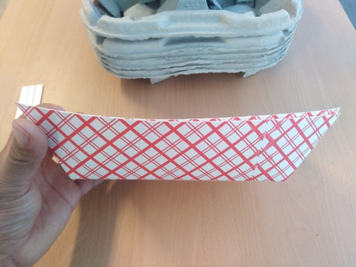 Caja De Charola De Cartón Encerado Para Alimentos