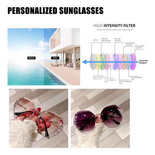 Gafas De Sol De Moda Para Mujer, Gafas De Sol Con Protección