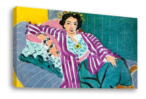 Cuadro Decorativo Canvas Odalisca Bata Púrpura Henri Matisse
