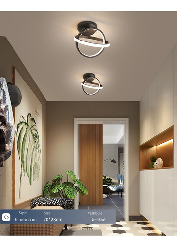 Lampara Decorativa Moderna Para Techos Bajos 3 Tipos De Luz