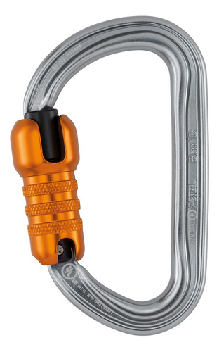 Mosquetón Petzl Bm'd Triact Ansi Rescate Trabajo Vertical Plateado