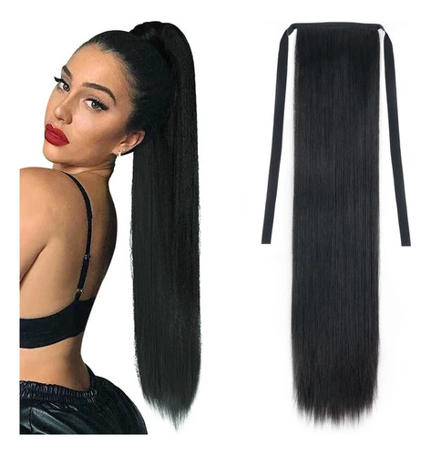 Postizos Extensiones Liso De Cola Cinta Apariencia Natural