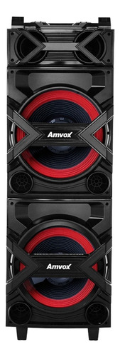 Alto-falante Amvox Aca 1002 Trovão com bluetooth preto 110V/220V 