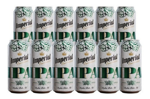Cerveza Imperial Ipa Lata 473ml Doble Lupulo India Pale X12