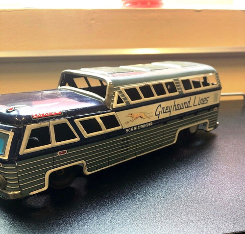 Antiguo Vintage Greyhound Lines Scenicruiser Friction Japan