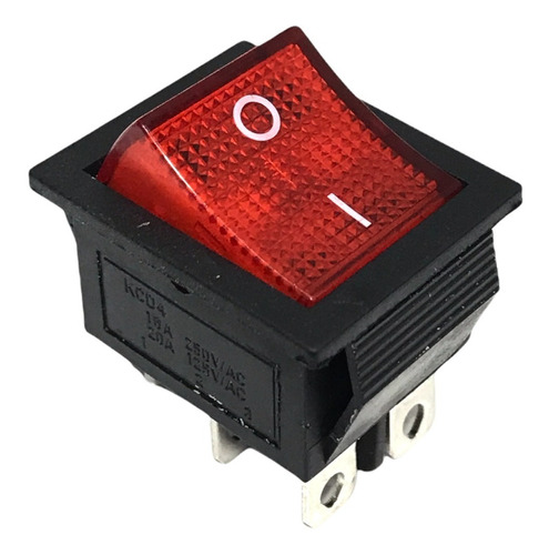 5 Unidades Llave Tecla Interruptora On On 6p 16a 250v Roja