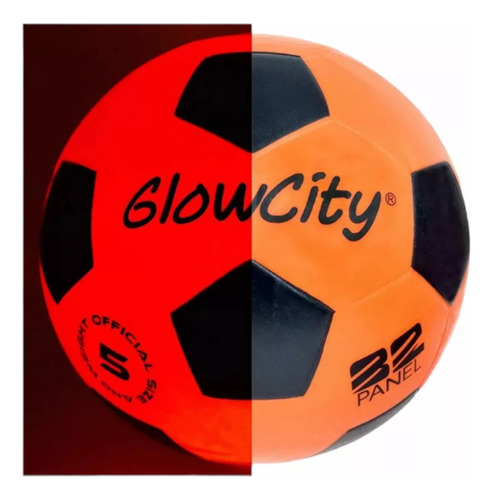 Balón De Fútbol Soccer Nocturno Brilla Con Luz Led -glowcity