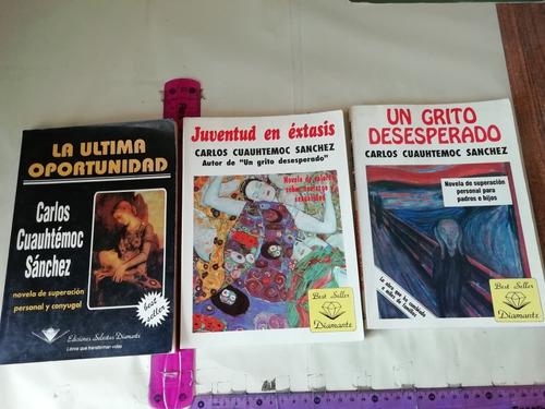 Lote De 3 Libros De Carlos Cuauhtémoc Sánchez