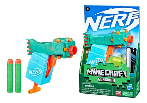 Lanzador Hasbro Nerf Minecraft - Verde Guardian