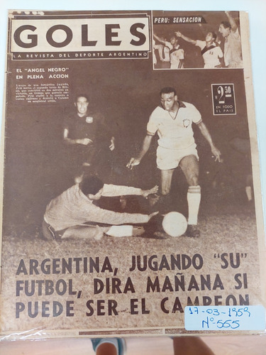 Revista Goles 555 17/3/1959