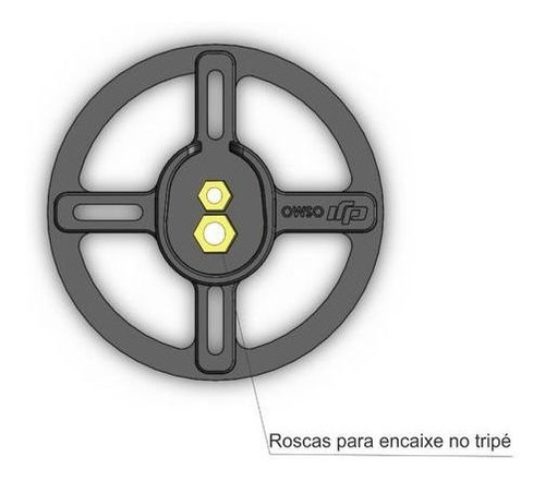 Base De Apoio Com Duas Rosca - Estabilizador Osmo Mobile 1
